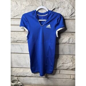 Adidas Techfit Primeknit Football Compression Jersey Shirt Mens Large Blue White